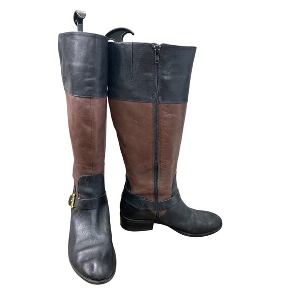 Ralph Lauren Womens Brown Leather Knee-High Equestrian Riding Boots 7B SKU 8964 - Picture 1 of 16